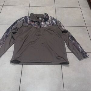 TRUE TIMBER Camouflage Zip Pullover